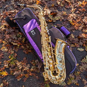 Kaces Lightweight Hardshell Alto Sax Case, Purple